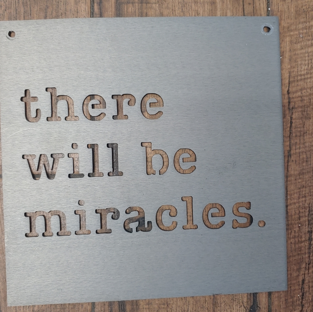 Magnolia Metal Sign with cutout text